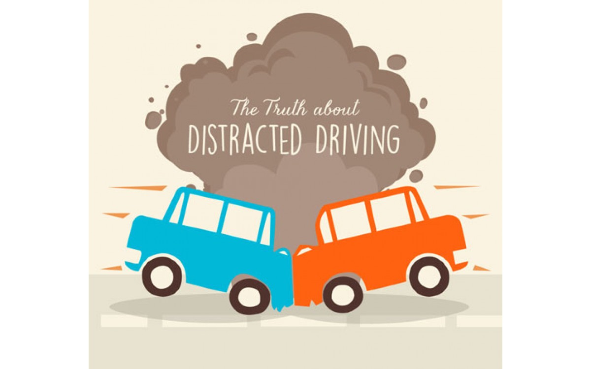 The Truth about Distracted Driving Infographic